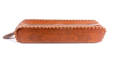 Imitation Leather Pen Holder with Vav - 4