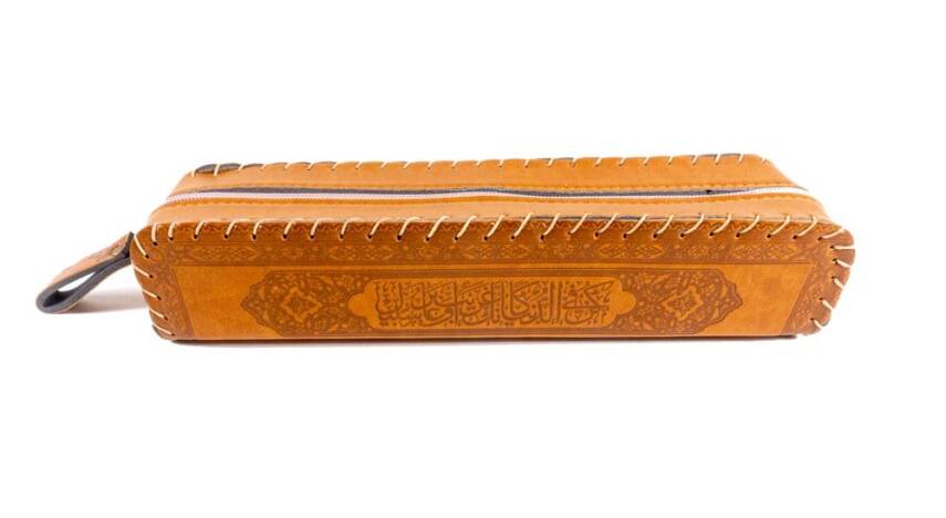 Imitation Leather Pen Holder with Vav - 6