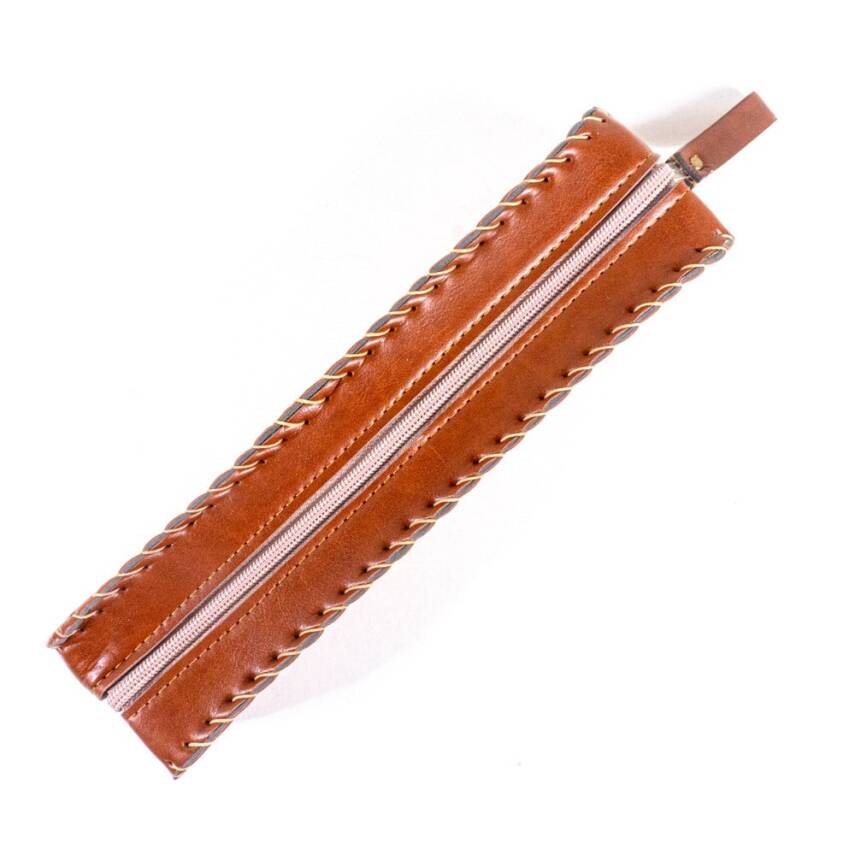 Imitation Leather Pen Holder with Vav - 9