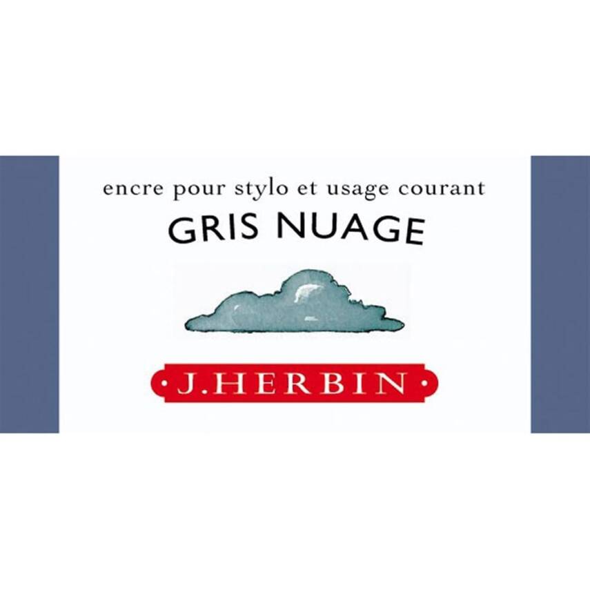J. Herbin D Dolma Kalem Şise Mürekkep 30 ml 13008T Cloudy Grey - 1