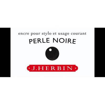 J. Herbin D Fountain Pen Bottle Ink 30 ml 13009T Perle Noire