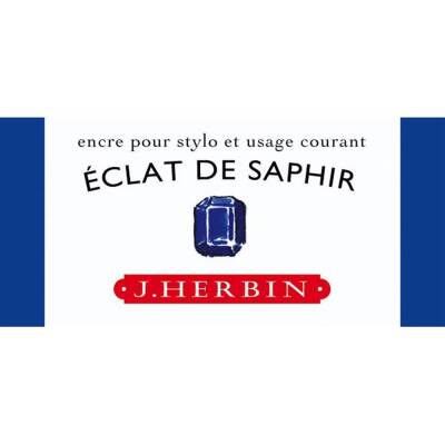 J. Herbin D Fountain Pen Bottle Ink 30 ml 13016T Eclat de Saphire