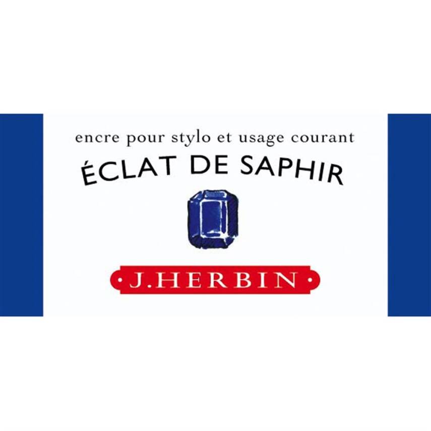 J. Herbin D Fountain Pen Bottle Ink 30 ml 13016T Eclat de Saphire - 1