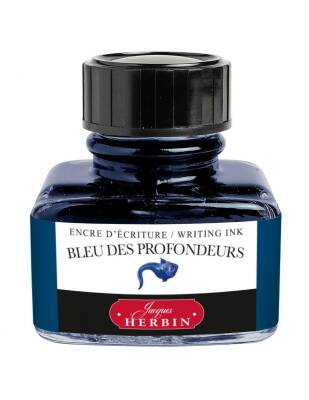 J. Herbin D Fountain Pen Bottle Ink 30 ml 13018T Blue Profondeurs
