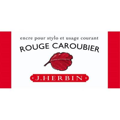 J. Herbin D Fountain Pen Bottle Ink 30 ml 13022T Rouge Caroubier