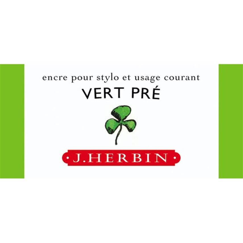 J. Herbin D Fountain Pen Bottle Ink 30 ml 13031T Prairie Green - 1