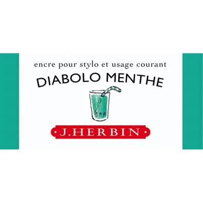 J. Herbin D Fountain Pen Bottle Ink 30 ml 13033T Diabolo Menthe