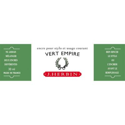 J. Herbin D Fountain Pen Bottle Ink 30 ml 13039T Vert Empire
