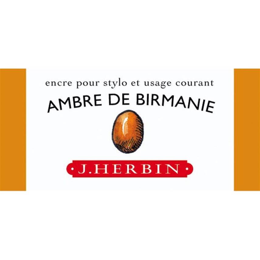 J. Herbin D Fountain Pen Bottle Ink 30 ml 13041T Ambre De Birmanie - 1