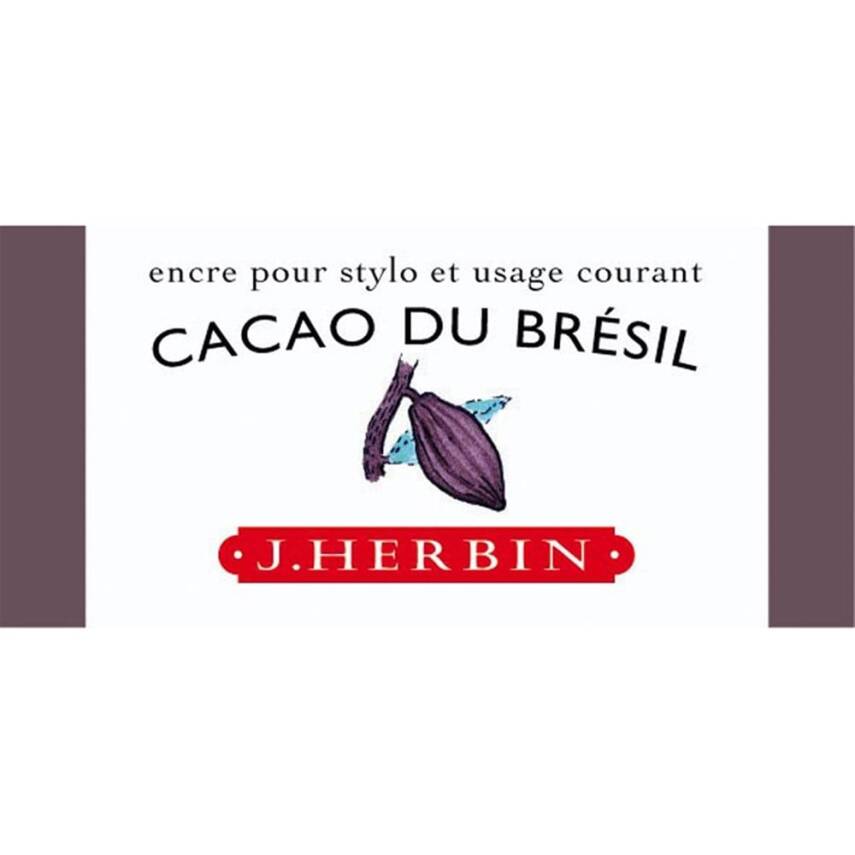 J. Herbin D Fountain Pen Bottle Ink 30 ml 13045T Cacao Du Bresil - 1
