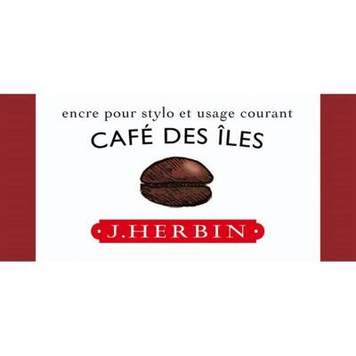 J. Herbin D Fountain Pen Bottle Ink 30 ml 13046T Cafe Des Iles