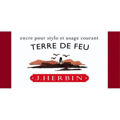 J. Herbin D Fountain Pen Bottle Ink 30 ml 13047T Terre De Feu