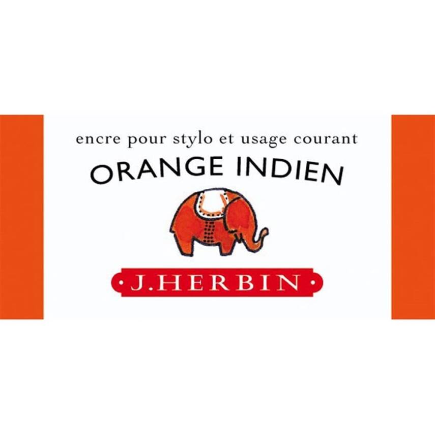 J. Herbin D Fountain Pen Bottle Ink 30 ml 13057T Orange Indien - 1
