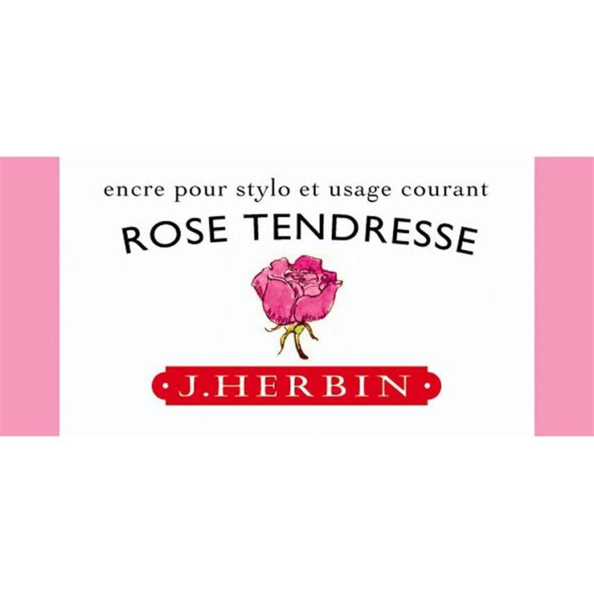 J. Herbin D Fountain Pen Bottle Ink 30 ml 13061T Rose Tendresse - 1