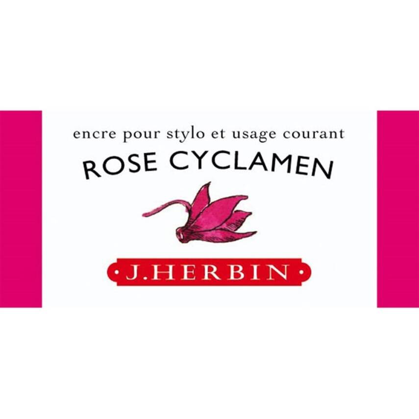 J. Herbin D Fountain Pen Bottle Ink 30 ml 13066T Rose Cyclamen - 1