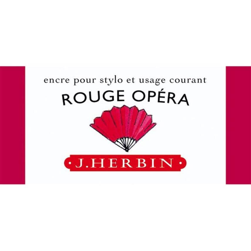 J. Herbin D Fountain Pen Bottle Ink 30 ml 13068T Rouge Opera - 1