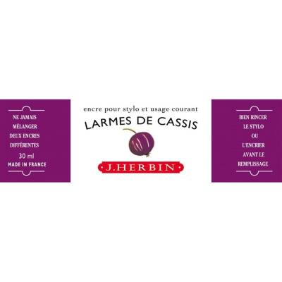 J. Herbin D Fountain Pen Bottle Ink 30 ml 13078T De Cassis