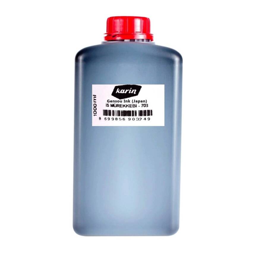 Japanese Calligraphy and Calligraphy Ink 703 Black Gensou 1000 ml - 1