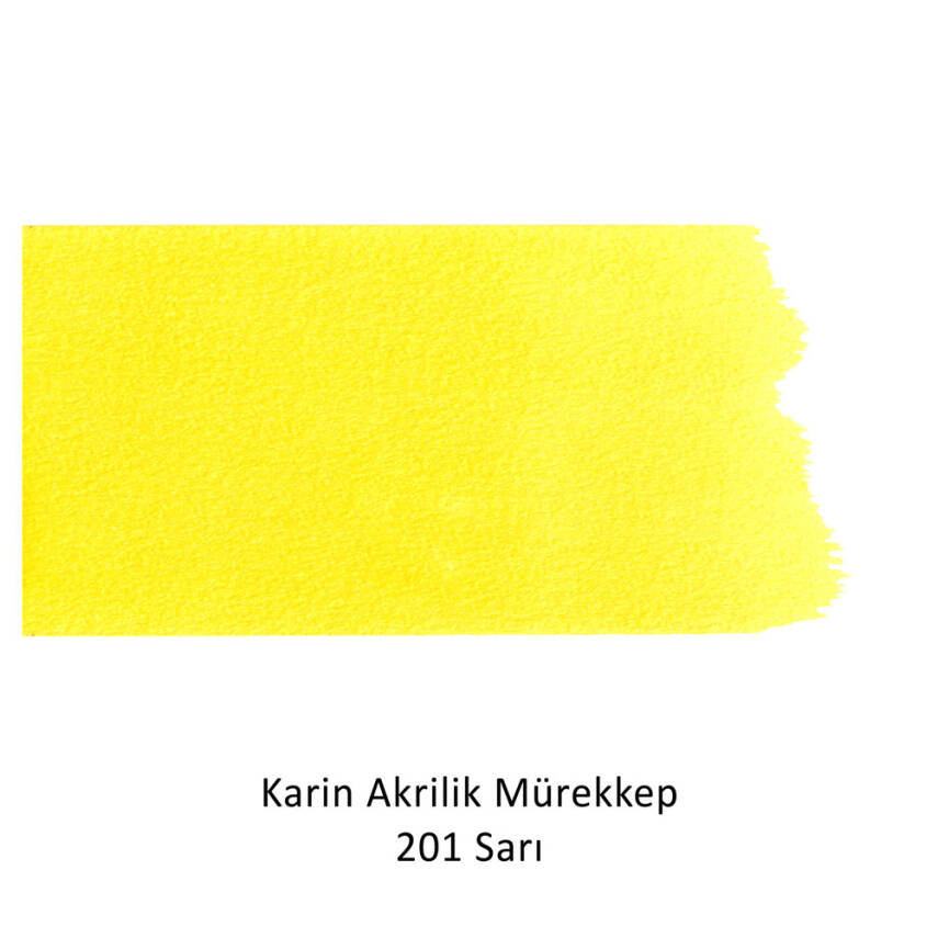 Karin Acrylic Ink 201 Yellow 45 ml - 3
