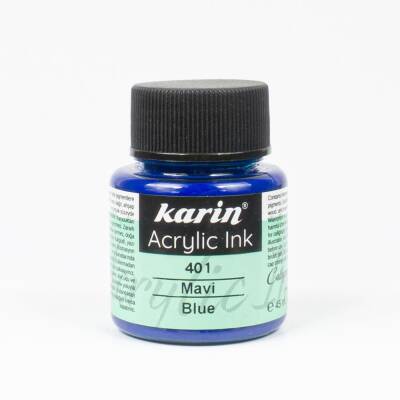 Karin Acrylic Ink 401 Blue 45 ml