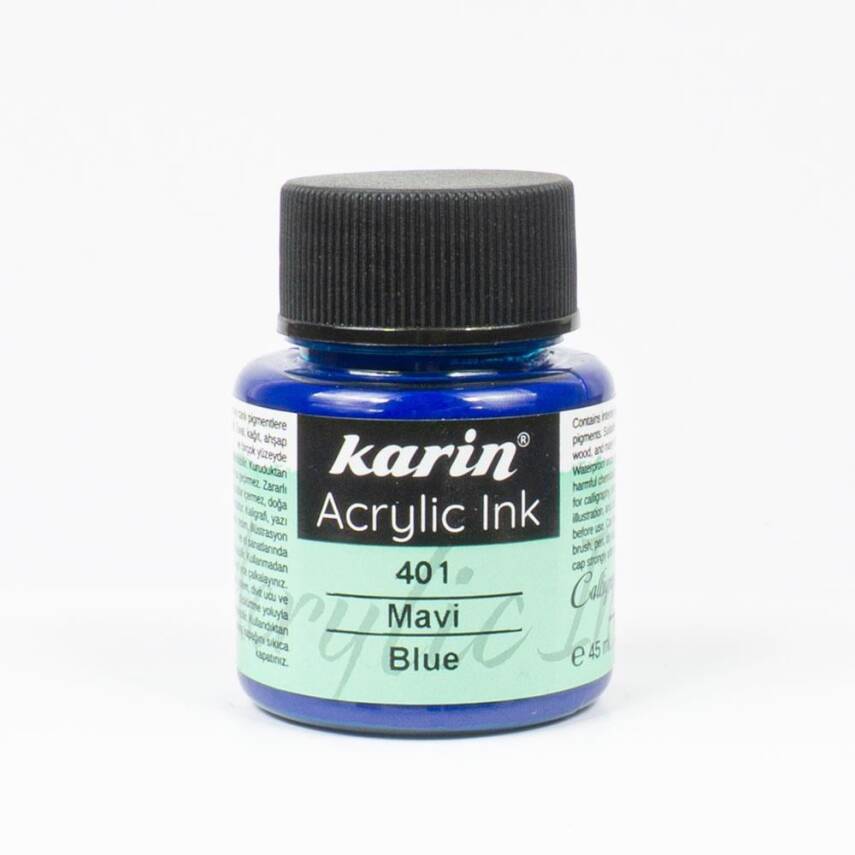 Karin Acrylic Ink 401 Blue 45 ml - 1