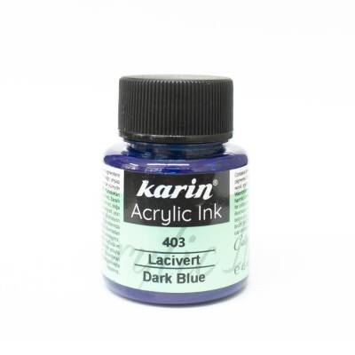Karin Acrylic Ink 403 Navy Blue 45 ml
