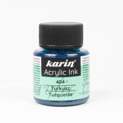 Karin Acrylic Ink 404 Turquoise 45 ml