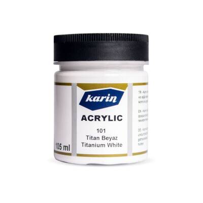 Karin Acrylic Paint 101 Titan White 105 ml