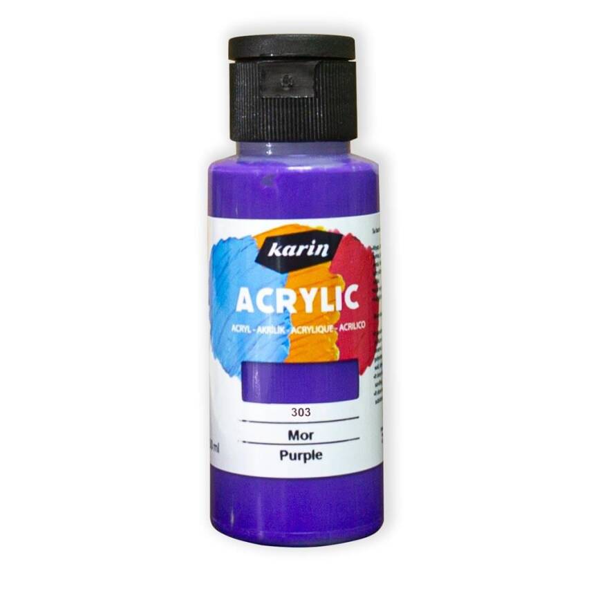 Karin Acrylic Paint 303 Purple 50 ml - 1