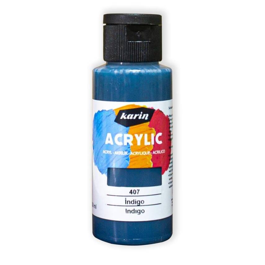 Karin Acrylic Paint 407 Indigo 50 ml - 1