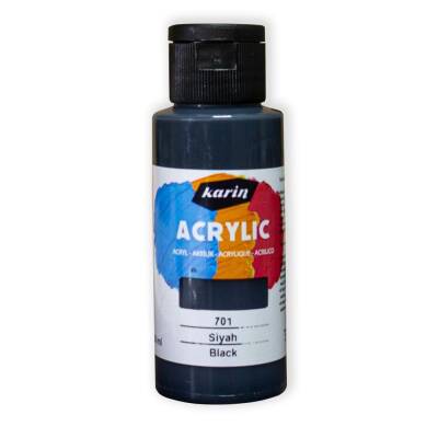 Karin Acrylic Paint 701 Black 50 ml