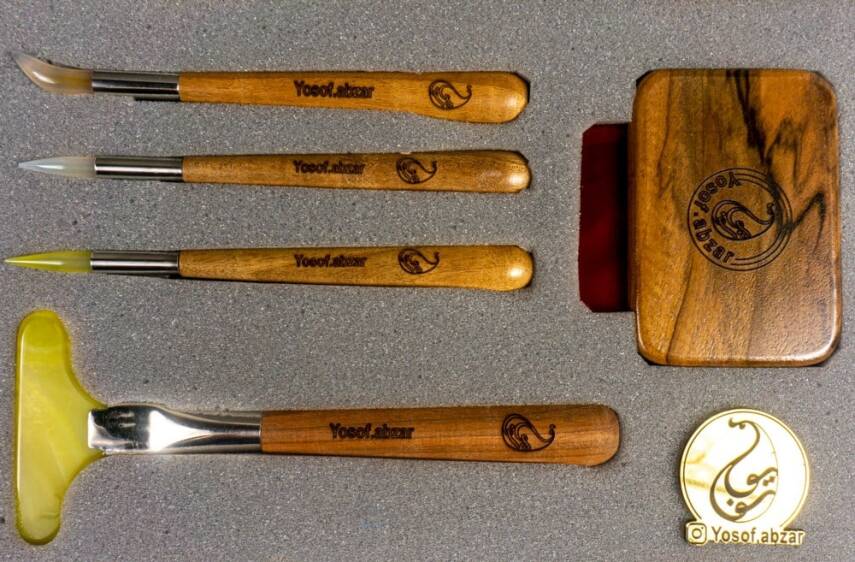 Karin Akik Mühre Seti Kutulu 5 Parça - 2