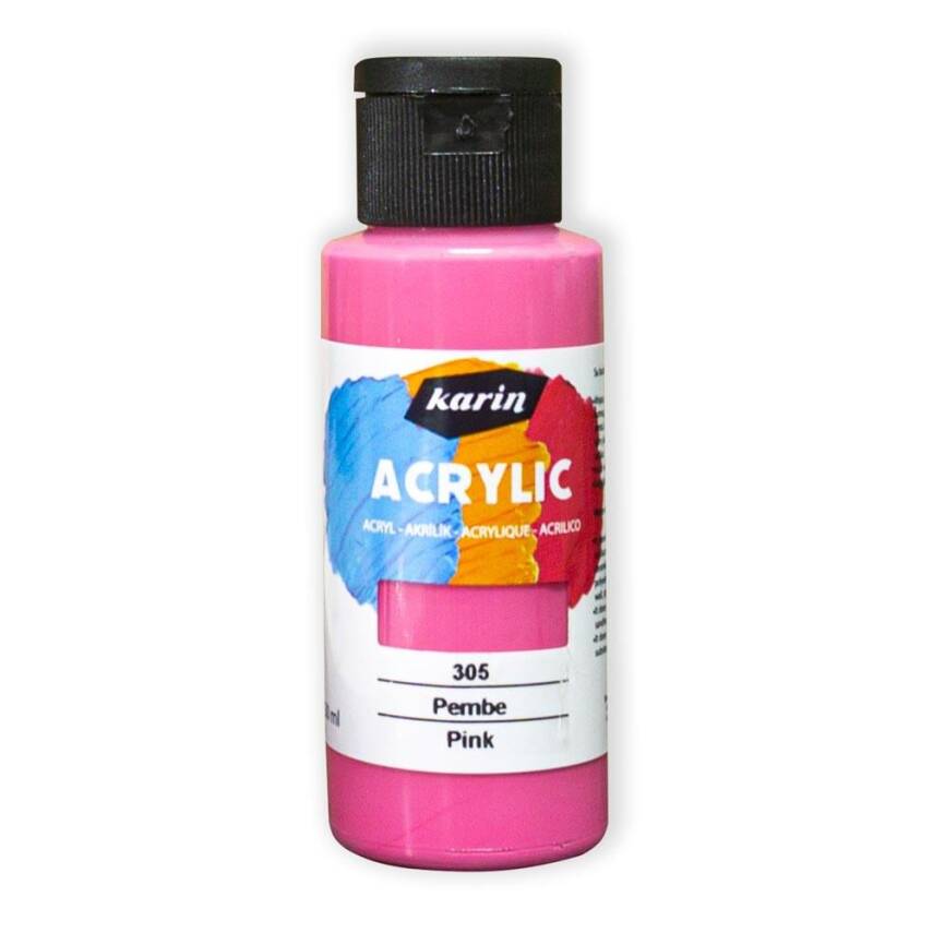 Karin Akrilik Boya 305 Pembe 50 ml - 1