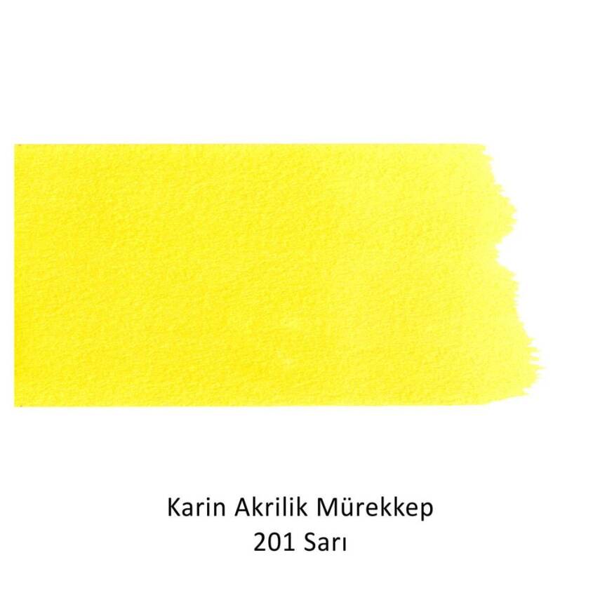 Karin Akrilik Mürekkep 201 Sarı 45 ml - 2
