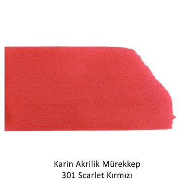 Karin Akrilik Mürekkep 301 Scarlet Kırmızı 45 ml - 2