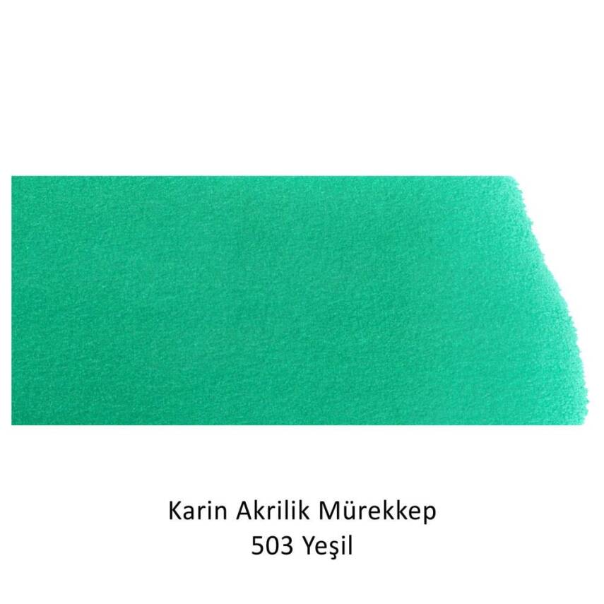 Karin Akrilik Mürekkep 503 Yeşil 45 ml - 3