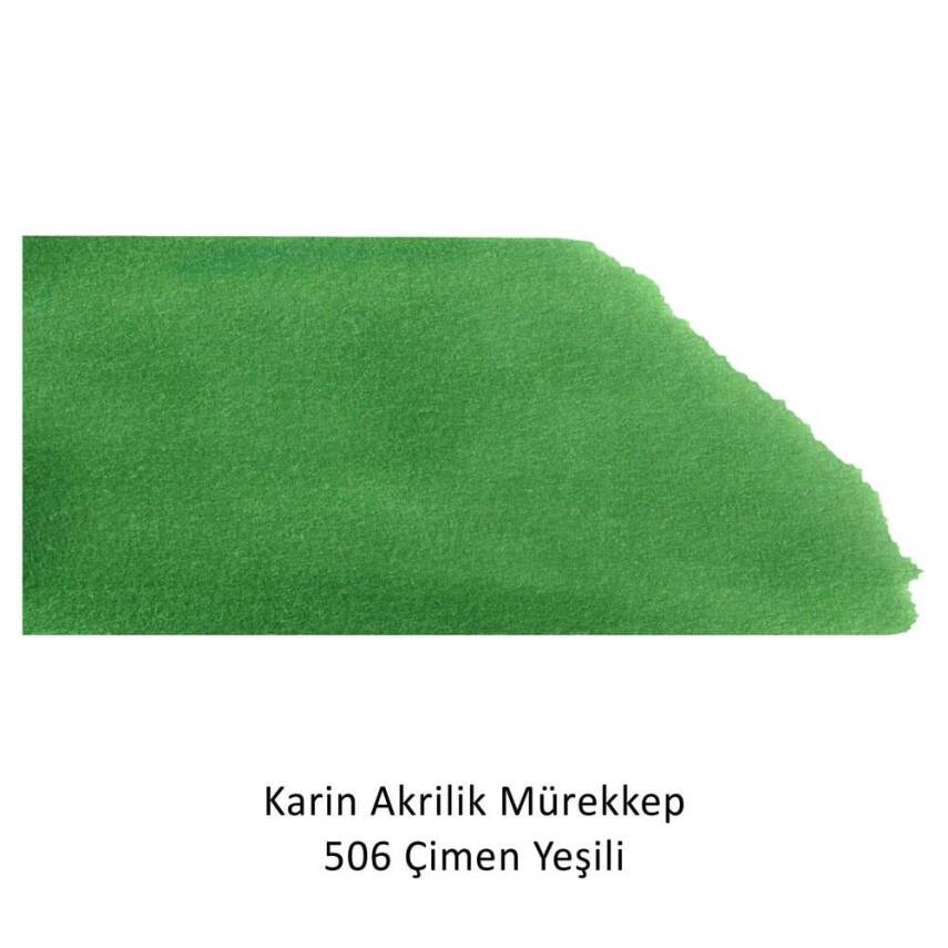 Karin Akrilik Mürekkep 506 Çimen Yeşili 45 ml - 2