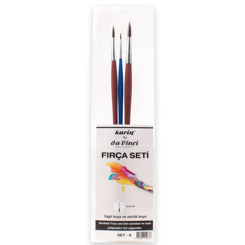 Karin by Da Vinci Multi-Purpose Brush Set No: 8 - 3