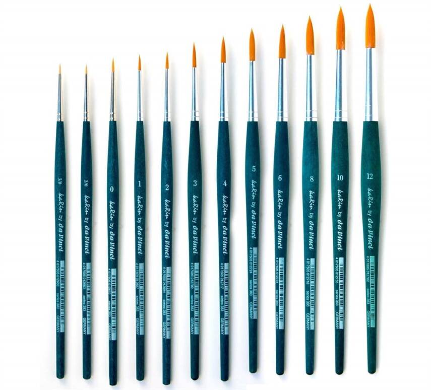 Karin By Da Vinci Sentetik Yuvarlak Fırçası Seri 383T5 No:3 - 2