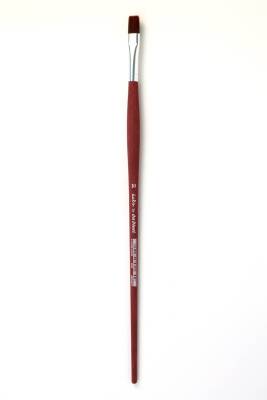 Karin By Da Vinci Synthetic Flat Acrylic and Oil Paint Brush Series 8640T5 No:8 - 1