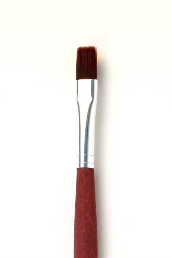 Karin By Da Vinci Synthetic Flat Acrylic and Oil Paint Brush Series 8640T5 No:8 - 3