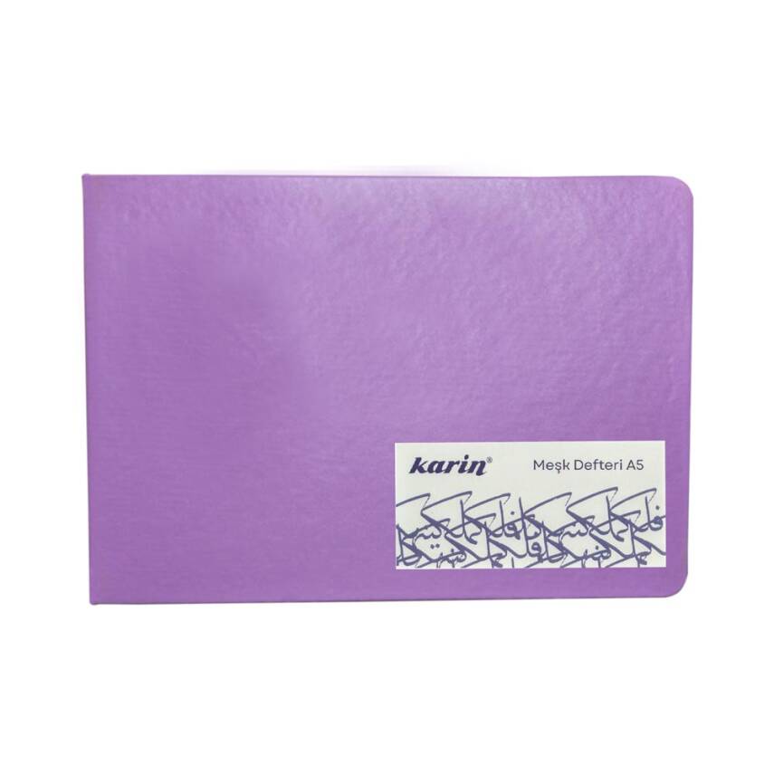 Karin Calligraphy and Practice Notebook Cream 140 gsm 80 Sheets A5 Lilac - 1