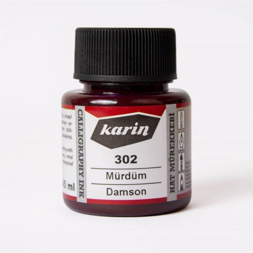 Karin Calligraphy Ink 302 Plum 45 ml - 2