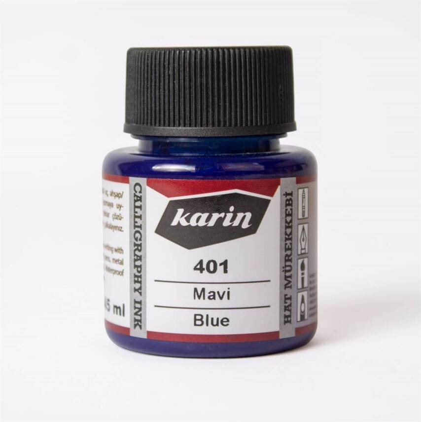 Karin Calligraphy Ink 401 Blue 45 ml - 2