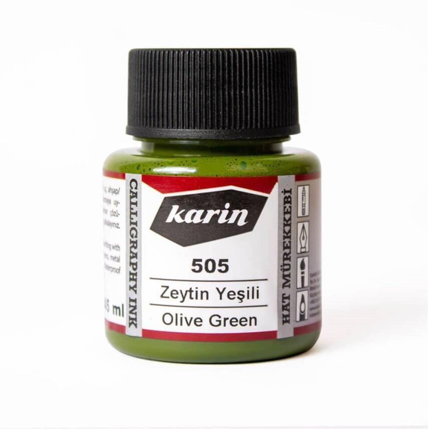 Karin Calligraphy Ink 505 Olive Green 45 ml - 2