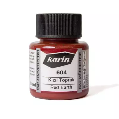Karin Calligraphy Ink 604 Red Earth 45 ml