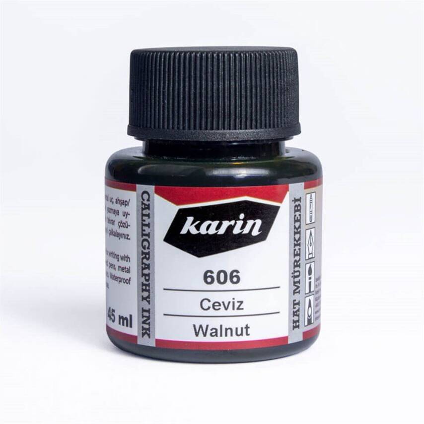 Karin Calligraphy Ink 606 Walnut 45 ml - 1
