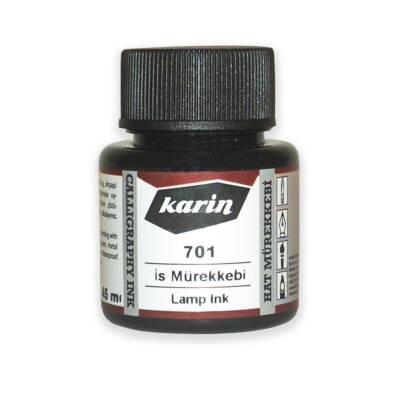 Karin Calligraphy Ink 701 Lampblack Soot Ink 45 ml