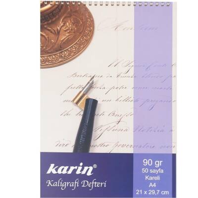 Karin Calligraphy Notebook Squared A4 90 gr 50 yp. (1)