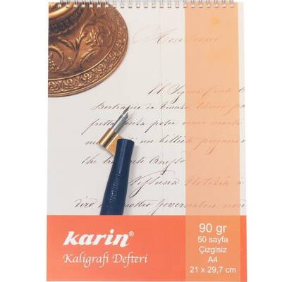 Karin Calligraphy Notebook Unlined A4 50 pts.
